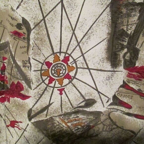 Rena Rowan For Saville Nautical Blouse Sz 12 - Picture 5 of 6